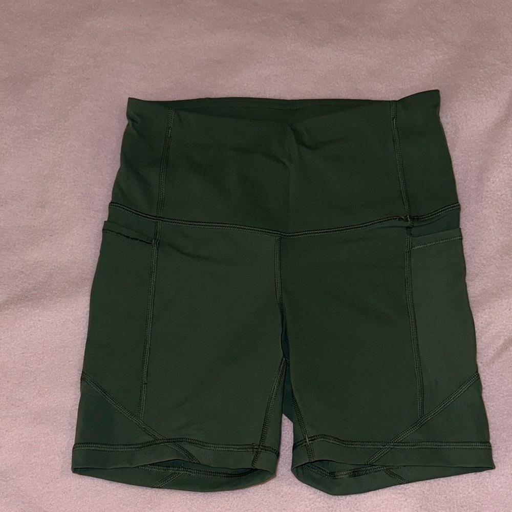 Green Spandex Bike Shorts